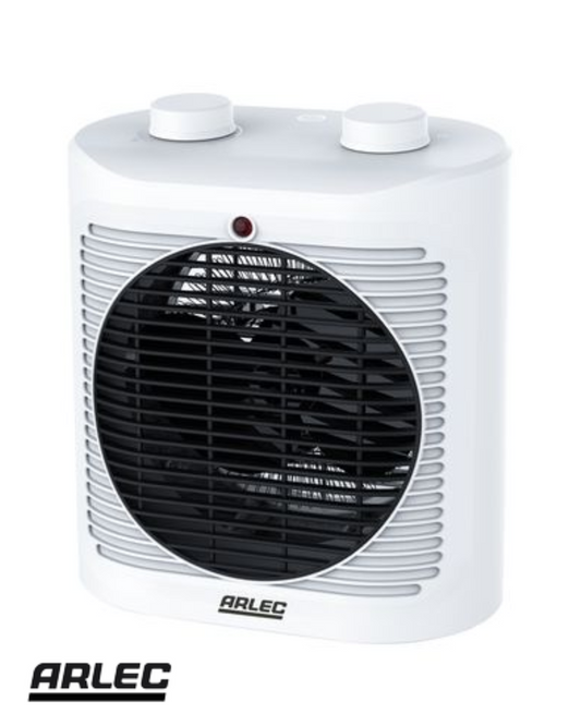 Arlec Electric Fan Heater with Adjustable Thermostat Portable 2400W