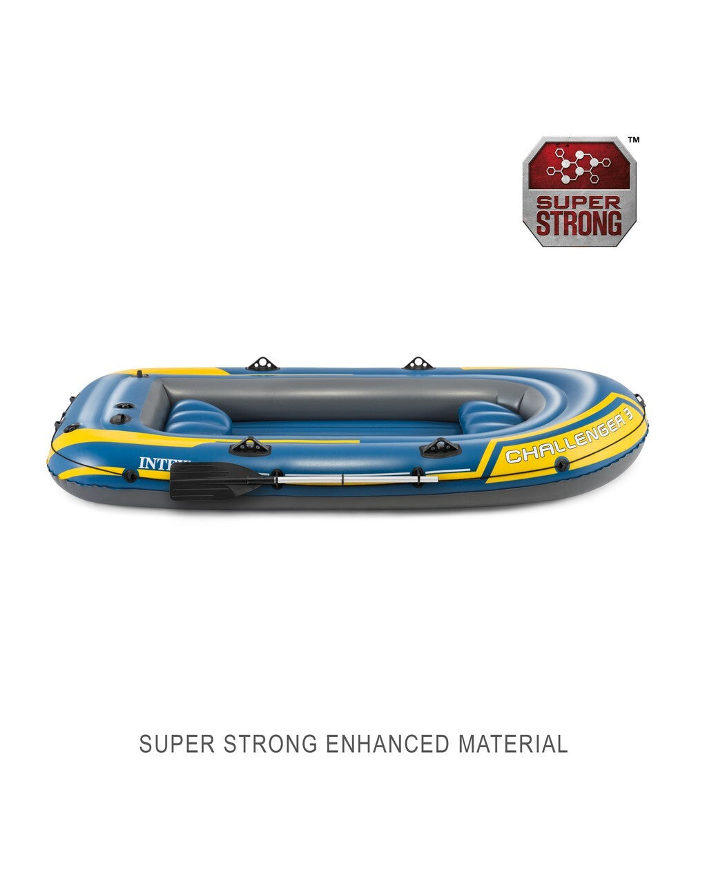 Intex Inflatable Boat Kayak Challenger 3 Person W/ Oars Pump Sports River Lake