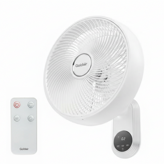 Goldair 40cm Wall Fan with Remote Control WiFi Smart Home Timer 3 Speed White