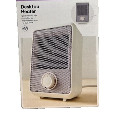 Desktop Mini Electric Heater Portable Small Room Office Desk Table 600W Purple