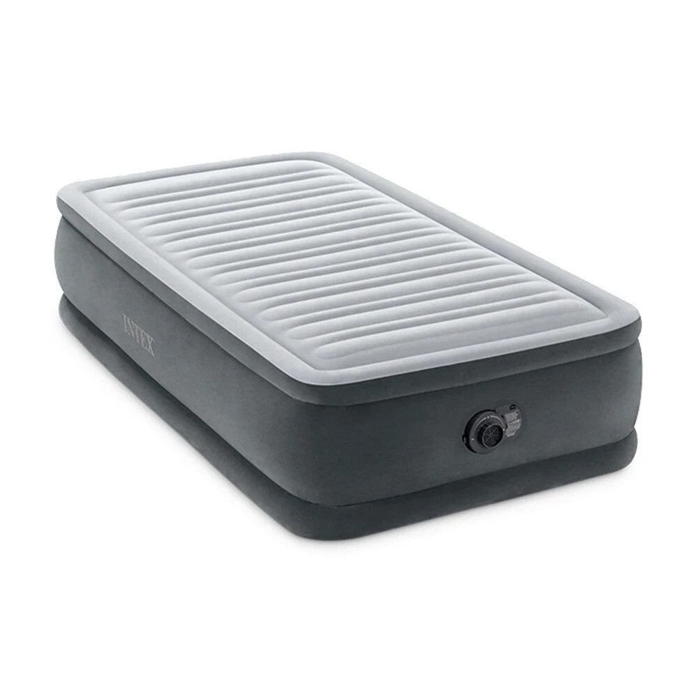 Intex Twin Inflatable Airbed Comfort Plush With Fiber Tech Rp 99x191x46cm