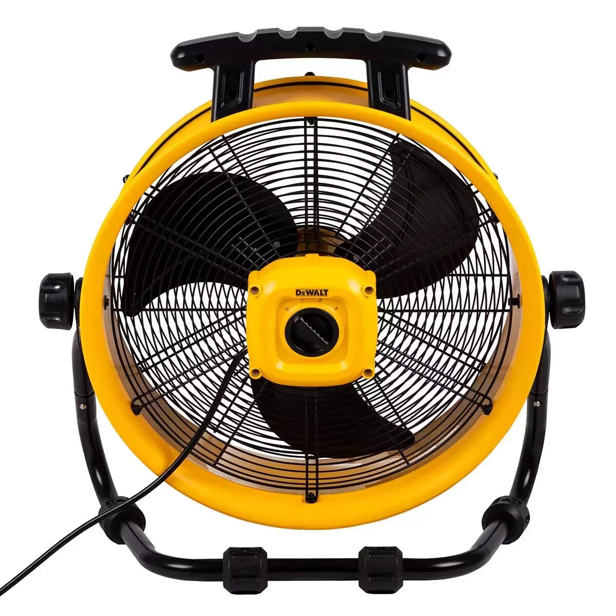 Dewalt Drum Fan Jobsite 3-Speed Adjustable Tilt Angle Workshop with Handle