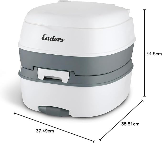 Enders Deluxe Camping Toilet Portable Seat Mobile WC Caravan Cmping 17L Waste