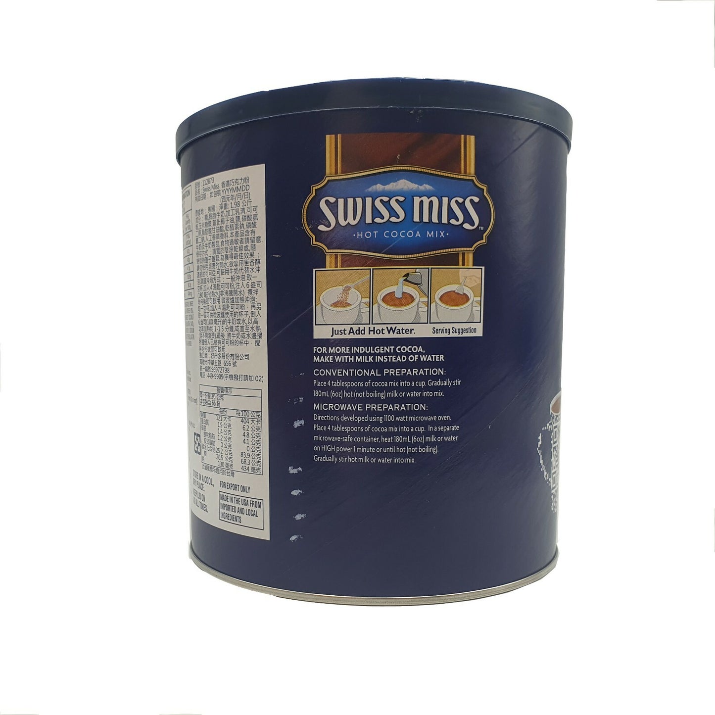 Swiss Miss Hot Cocoa Mix Rich Chocolate Flavour USA Made Rich & Creamy 1.98kg