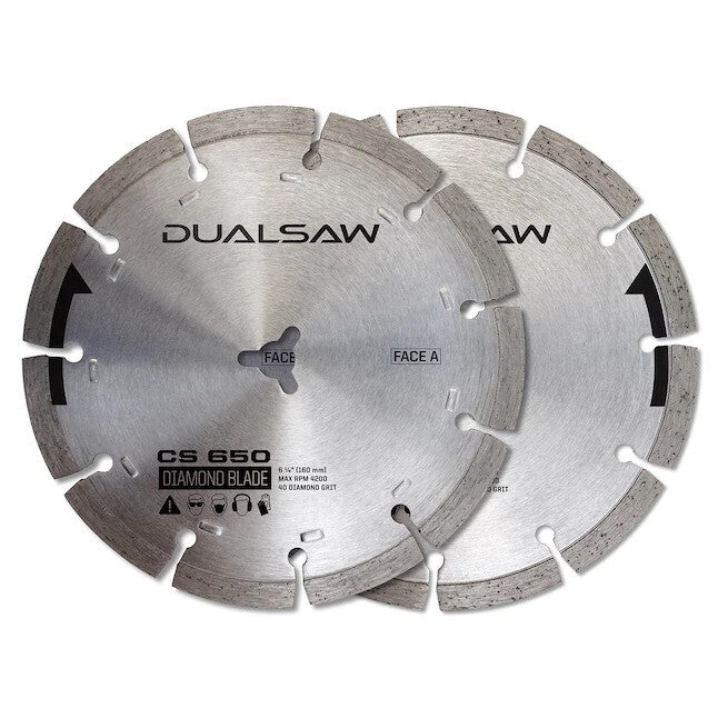 Dualsaw Stone Cut Diamond Blades for Circular Saw Cutting Grinder CS650 2 Pack