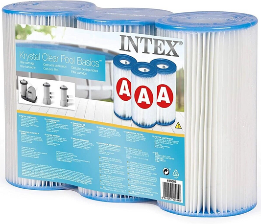 Intex Genuine Replacement Filter Cartridge A Pack Above Ground Swimming Pool 3Pk