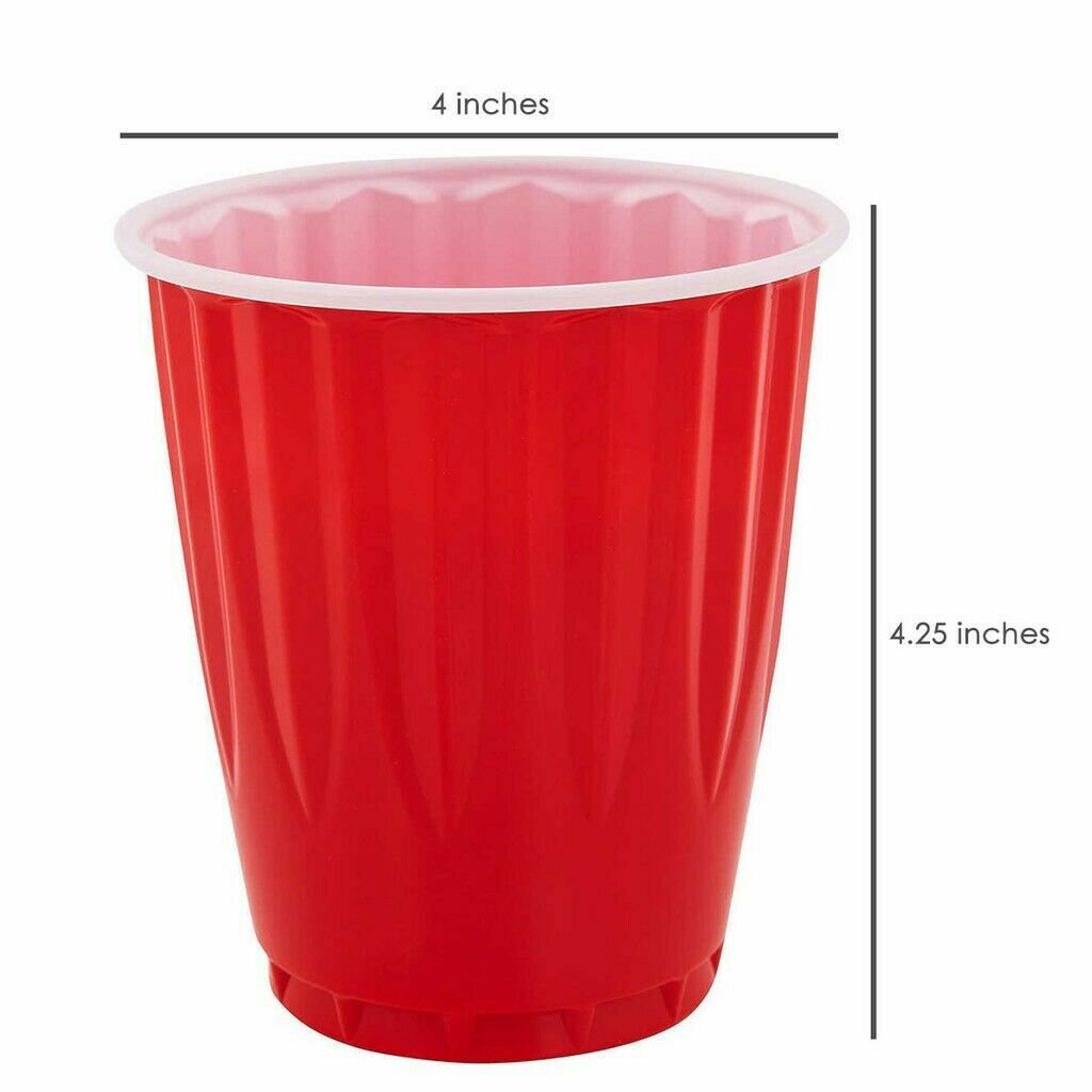 Kirkland Signature Big Red Cup Reusable Plastic Party Cups 532ml Bulk