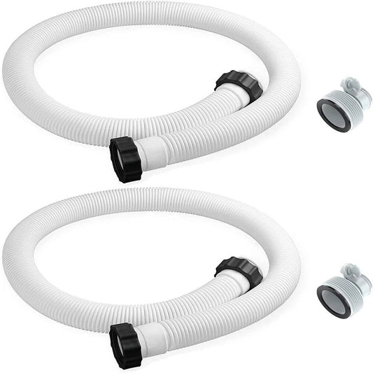 2x Genuine Intex Hose with Hose Adapters B Diameter Pool Filter Pump Accessories