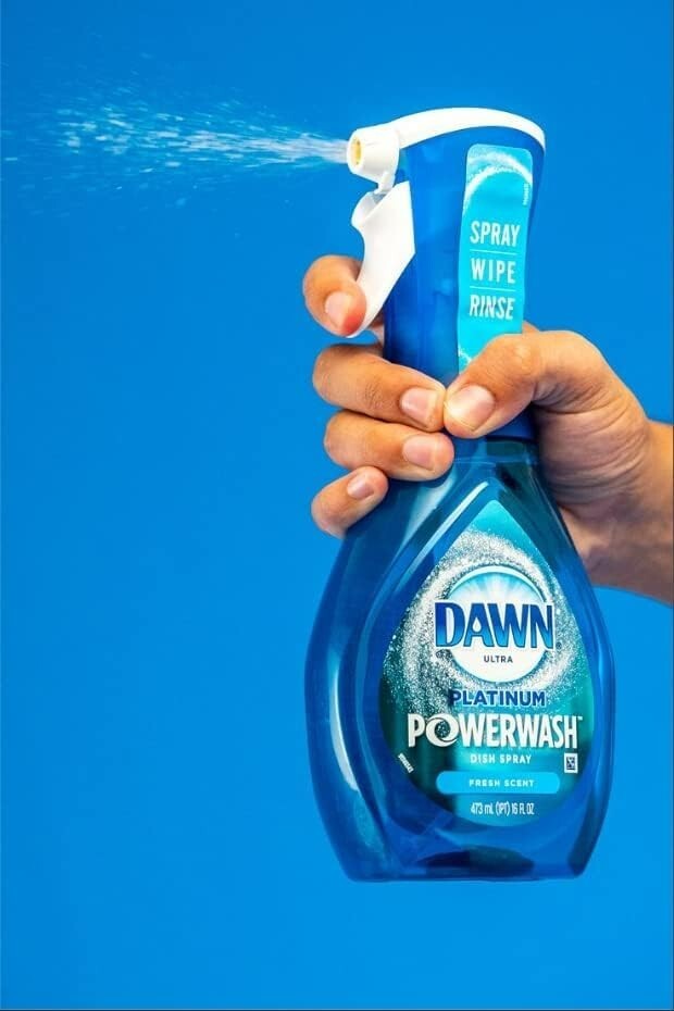 Dawn Dishwashing Platinum Powerwash Dish Spray Soap Cleaner Starter Pack Refill