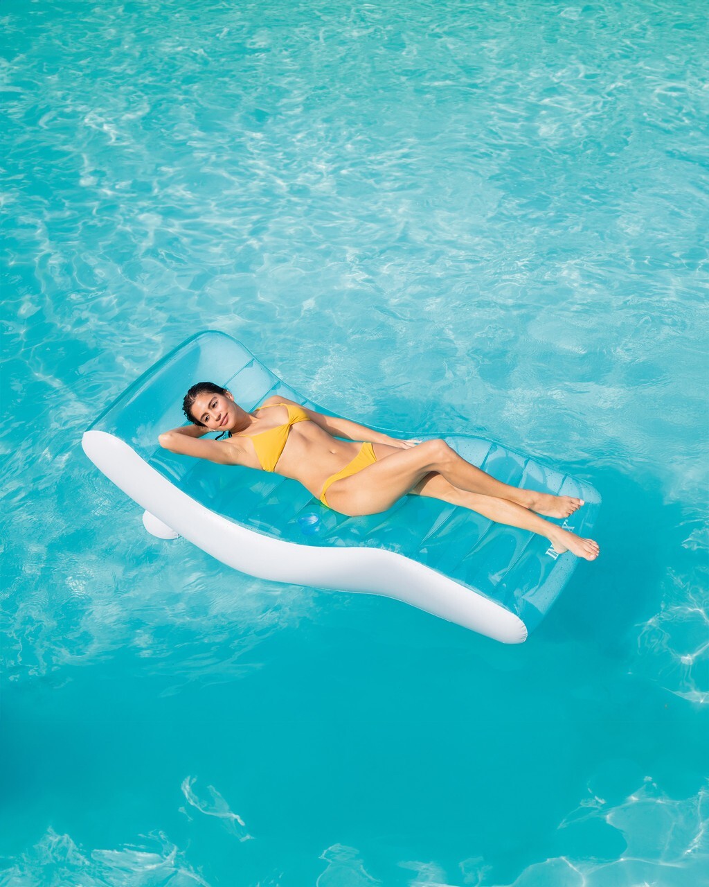 Intex Splash Lounge Mat Inflatable Swimming Pool Adult Bed Mattress Float Raft
