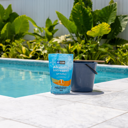 Hy-Clor Alkalinity Increaser pH Buffer Swimming Pool Spas Water Soft Pack 2kg
