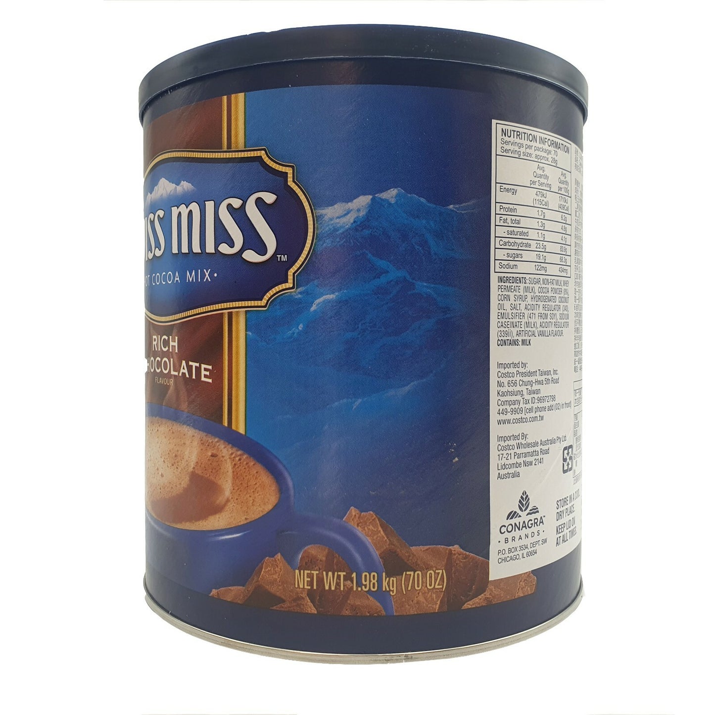 Swiss Miss Hot Cocoa Mix Rich Chocolate Flavour USA Made Rich & Creamy 1.98kg