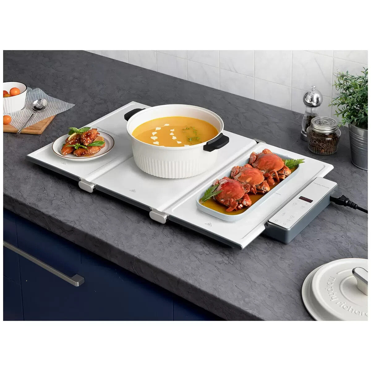 Morphy Richards Foldable Cooktop Food Warmer Portable Electric Cooker Hot Plate