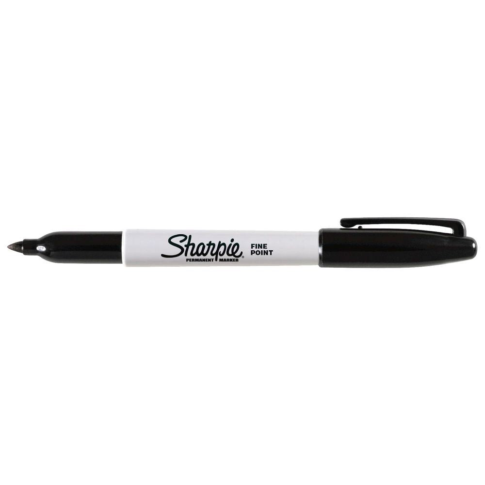 24 Sharpie Markers Fine Point Black Permanent Marker Sharpies Pen Writing
