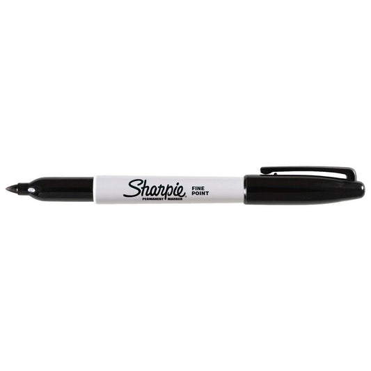 24 Sharpie Markers Fine Point Black Permanent Marker Sharpies Pen Writing