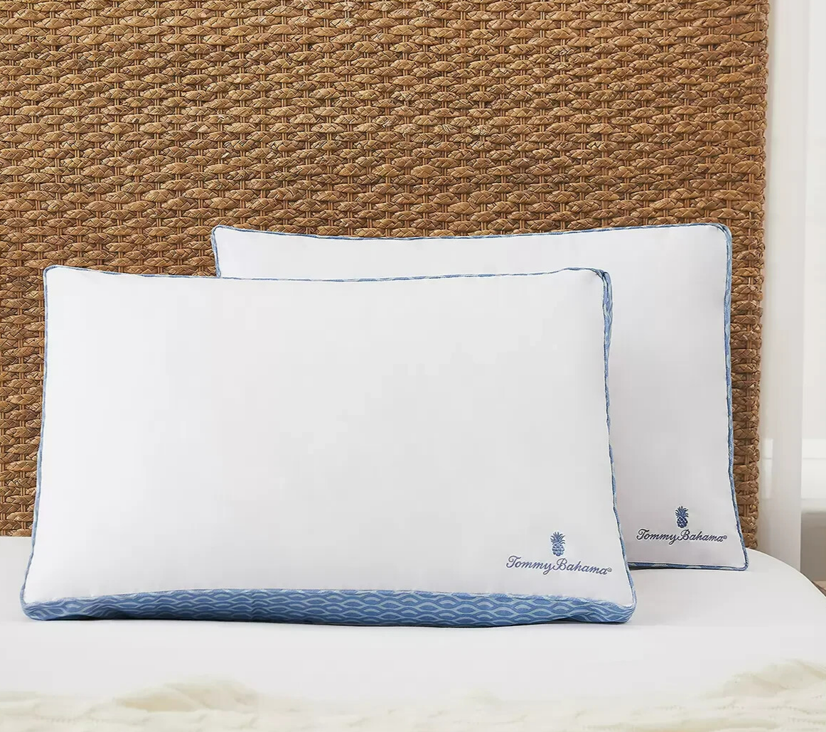 Tommy Bahama Pillows Colossal Knit Comfortable Sleep Fibre Fill 2 Pack