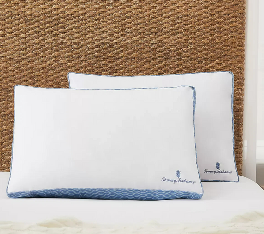 Tommy Bahama Pillows Colossal Knit Comfortable Sleep Fibre Fill 2 Pack