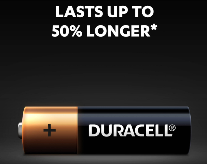 Duracell AA Batteries Copper Top Long-lasting New Genuine Alkaline Power 50 Pack