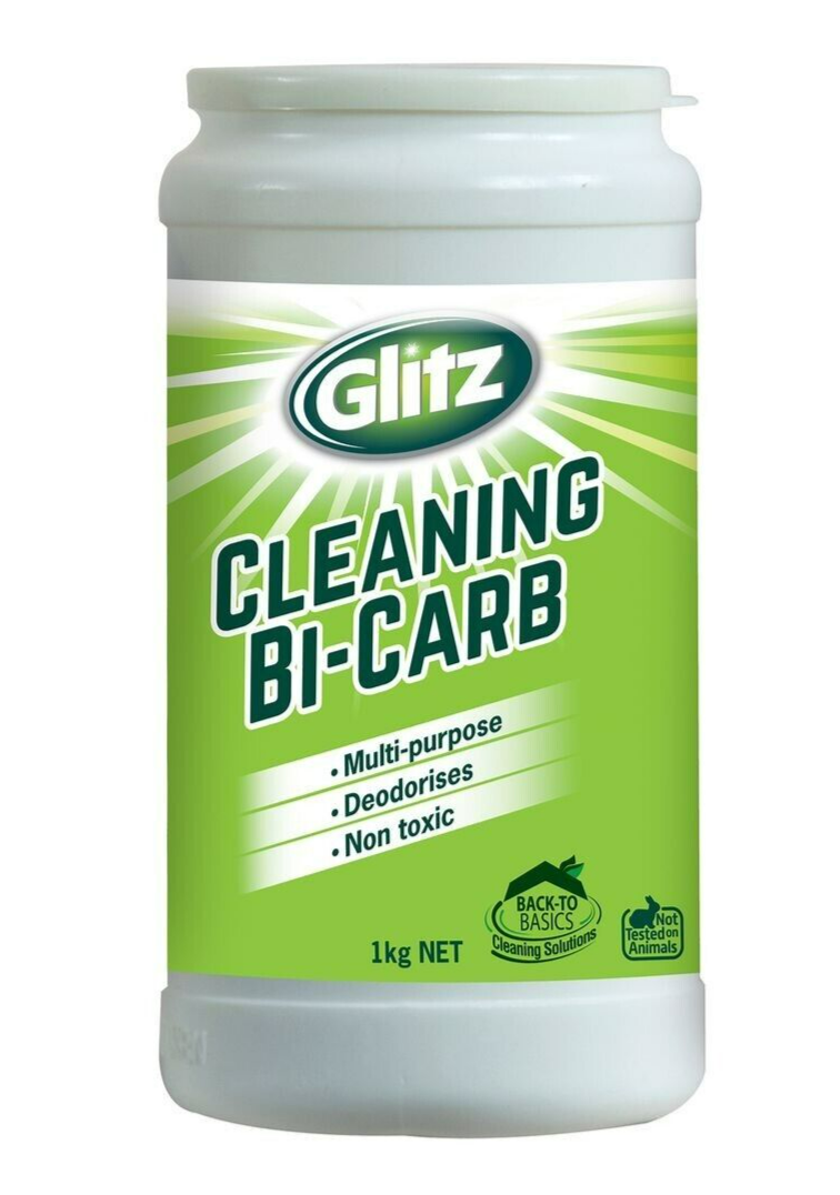 Glitz 1kg Green Bi-Carb Cleaner Surface Multi Purpose Deodoriser Stain Remover