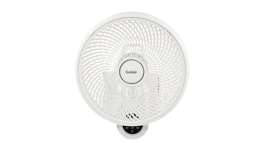 Goldair 40cm Wall Fan with Remote Control WiFi Smart Home Timer 3 Speed White