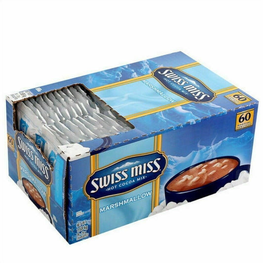 Swiss Miss Hot Cocoa Mix Marshmallow 60 Sachets Rich Creamy Hot Chocolate Pantry