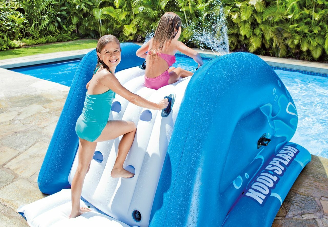 Intex Kool Splash Pool Inflatable Water Slide 10ft 11in Play Centre Kids 6+