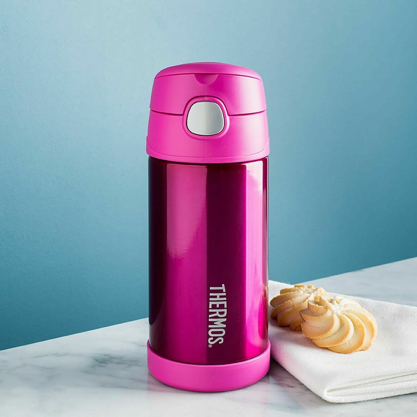 NEW Thermos Kids Drink Bottle Vacuum Flask Mug Funtainer Toddler + Straw Baby