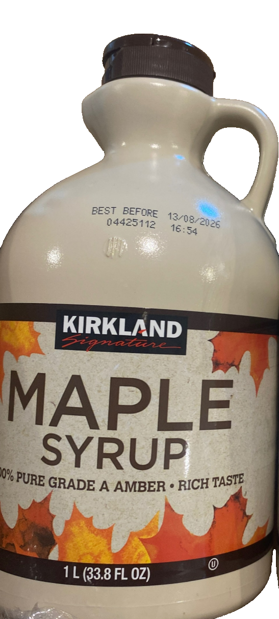 4x Kirkland Sugnature Maple Syrup Pure Grade A Amber Color Rich Taste 1 Litre