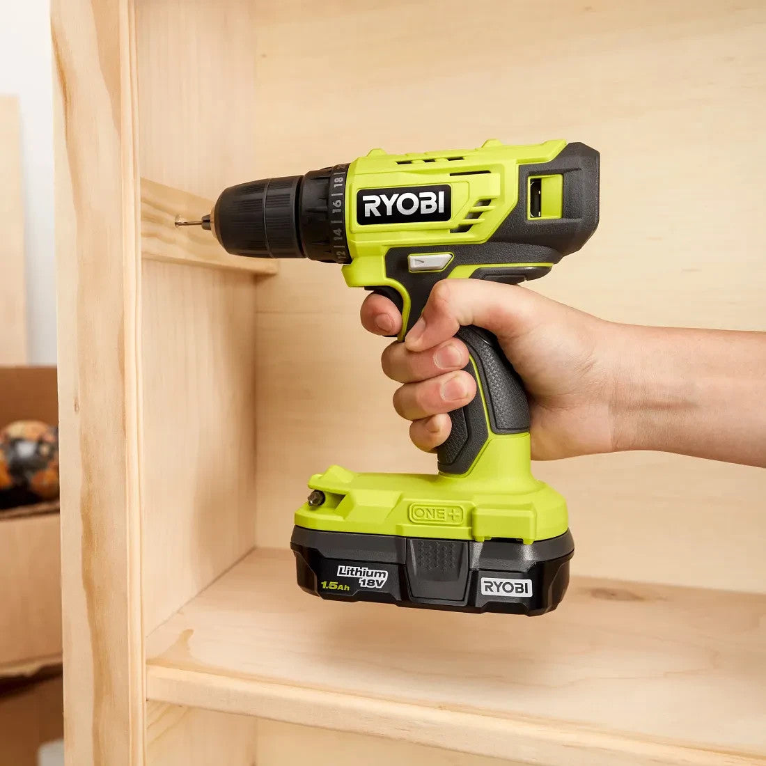 Ryobi ONE+ 18V 2 Piece Drill And Blower Kit 2.0Ah Battery Charger Kit Cordless