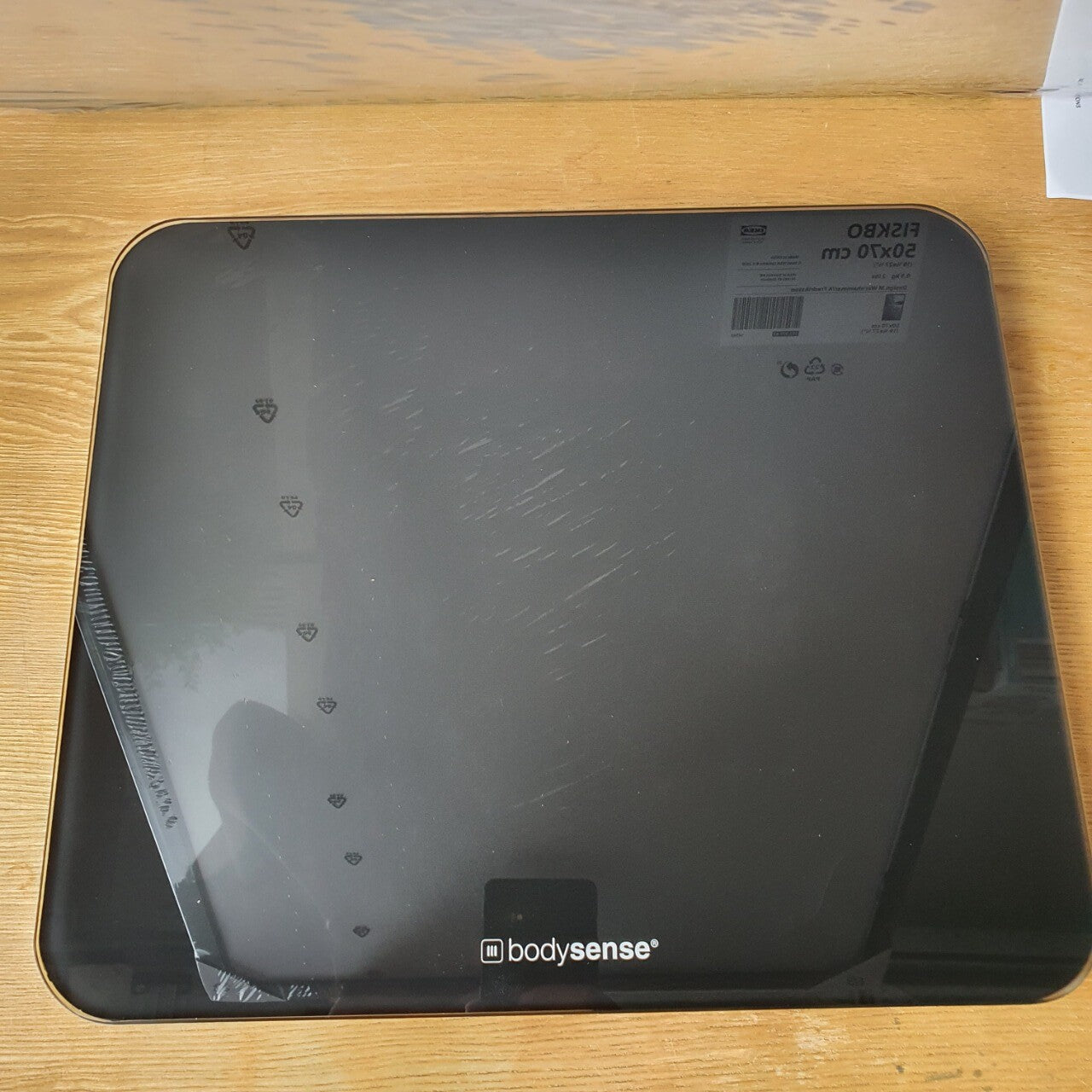 Bodysense Wide Platform Weight Digital Glass Bathroom Scale Machine 200kg