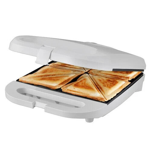 KitchenMaster Large Sandwich Maker Non Stick 4 Slice Toastie Bread Jaffle