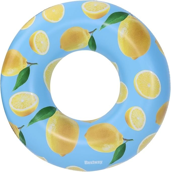 Bestway H2OGO! Scentsational Lemon Swim Ring Inflatable Pool Tube Water Float