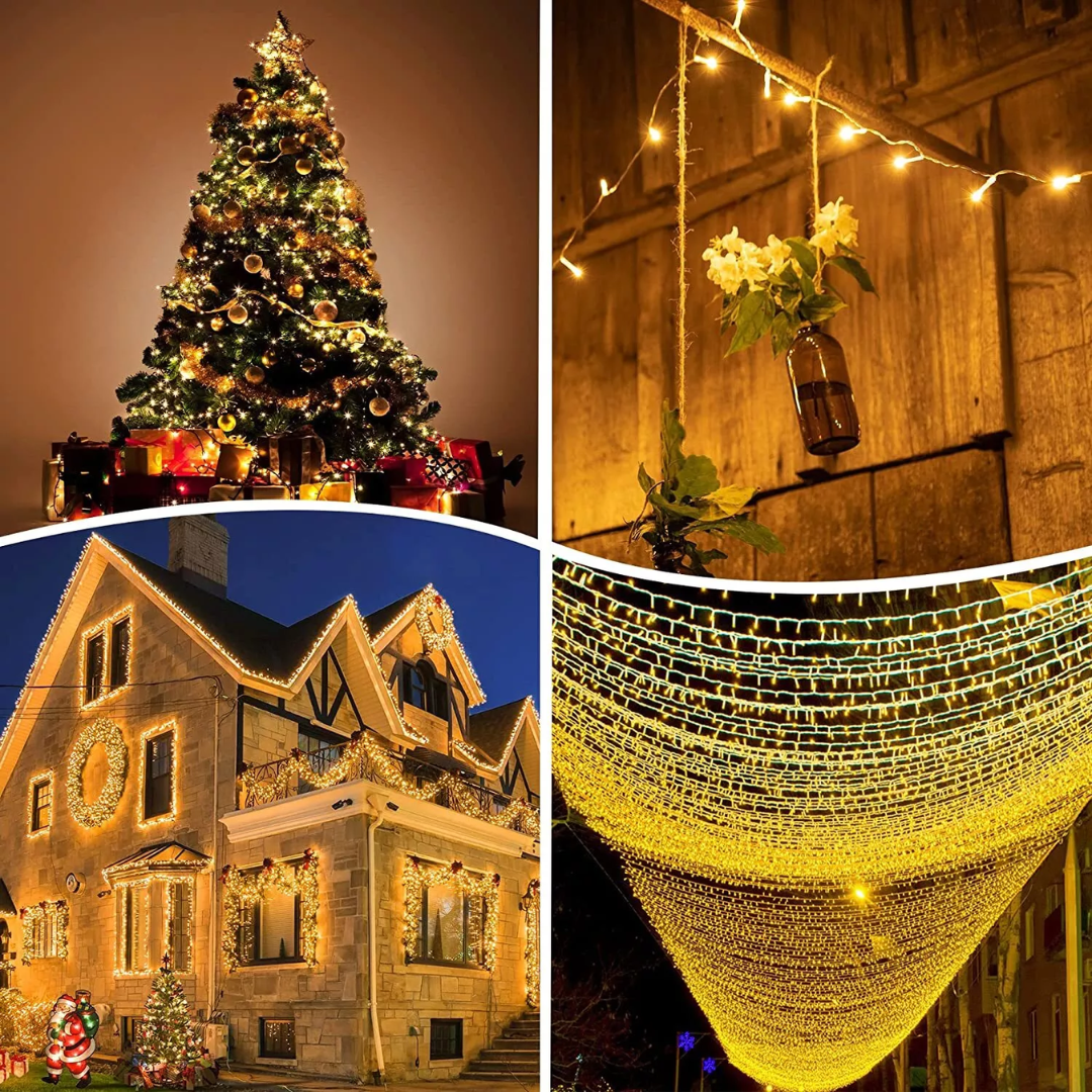 Lytworx Christmas Lights 250 Buds Warm White LED Fairy String Decoration 12.4m