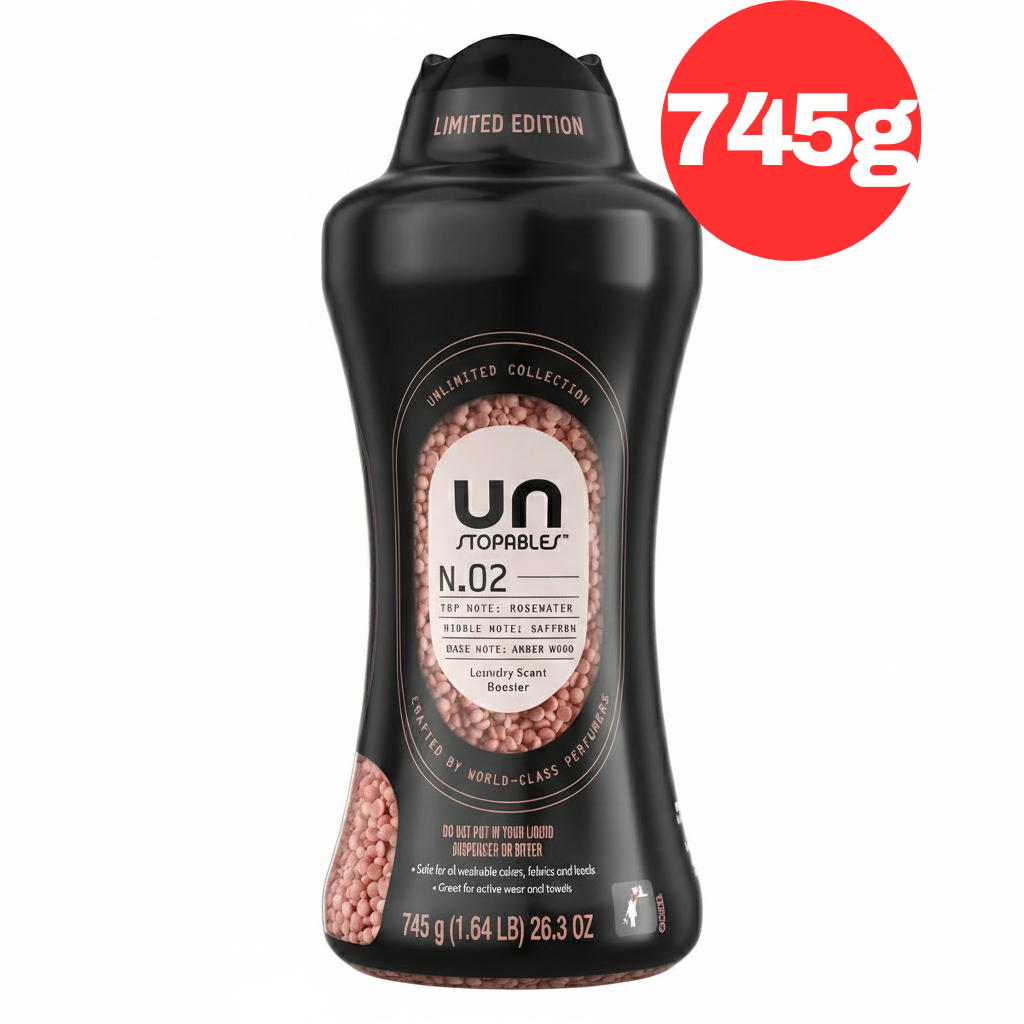Downy Unstopables Laundry Scent Booster N.02, Unlimited Collection, Rosewater Saffron Amber Wood, 745g