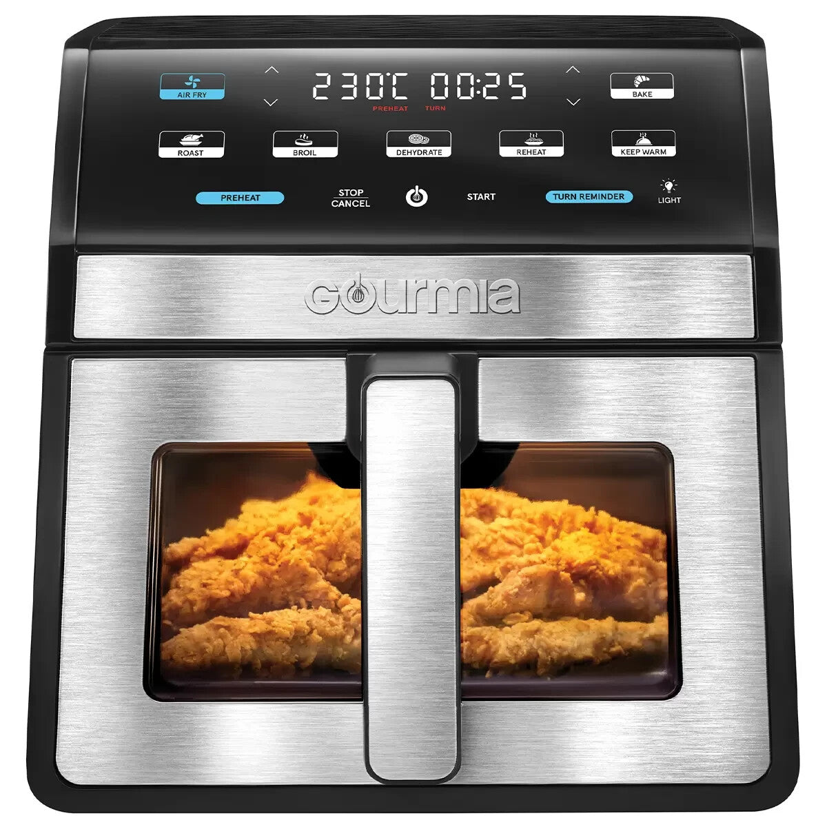 Gourmia 7.6L Multifunctional Air Fryer with FryForce 360° Non Stick Tray GAF858