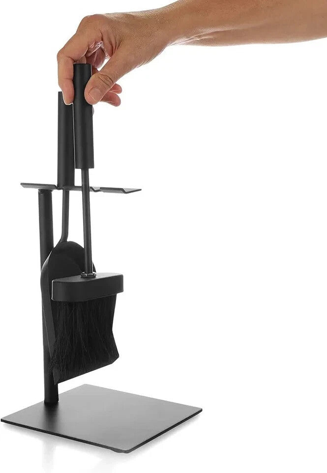 Jumbuck Fireplace Tool Set Shovel Brush Stand Outdoor FirePit 2 Piece Fireside