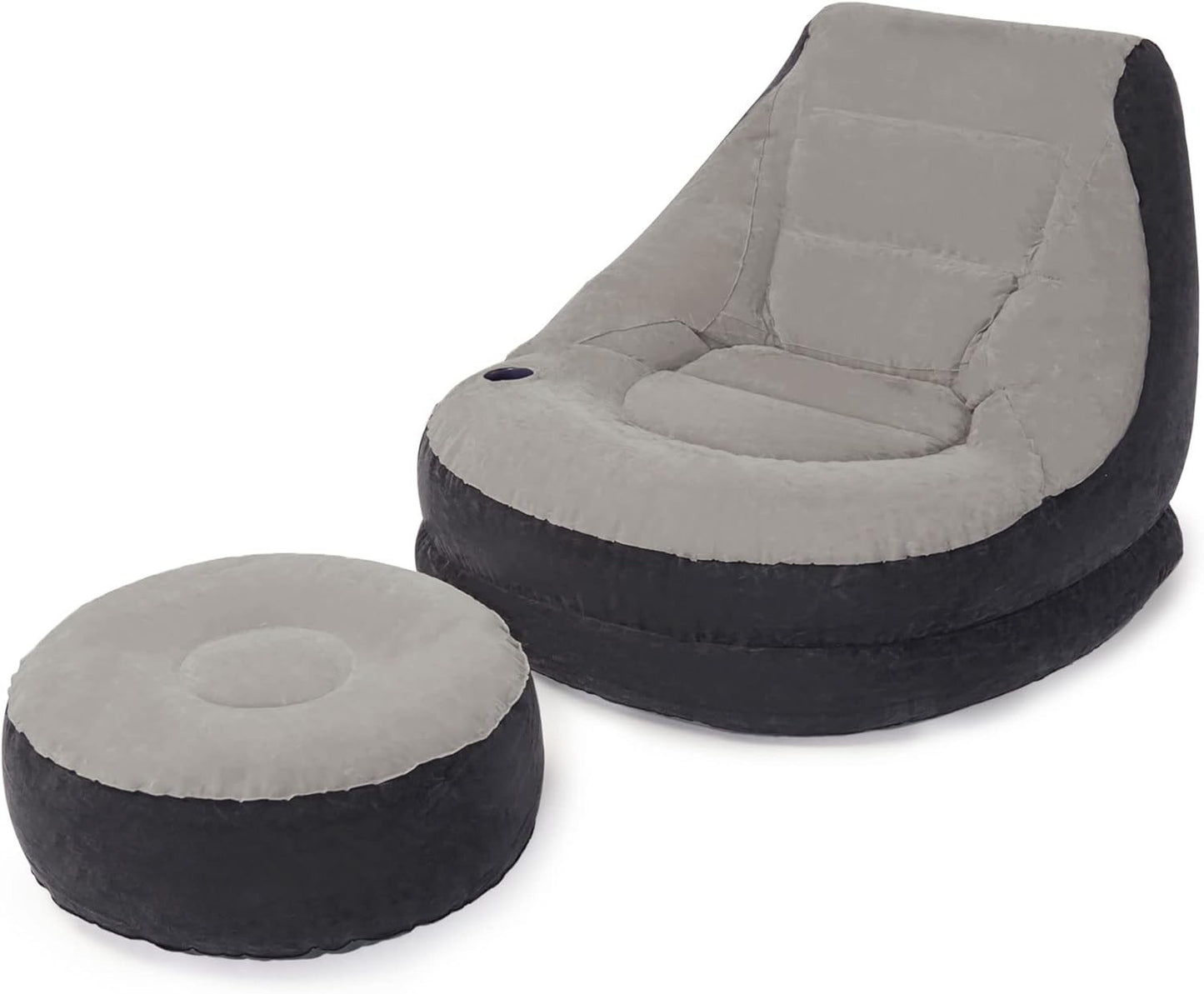 Intex Ultra Lounge Ottoman Set Inflatable Sofa Couch Chair Seat Footrest Relax