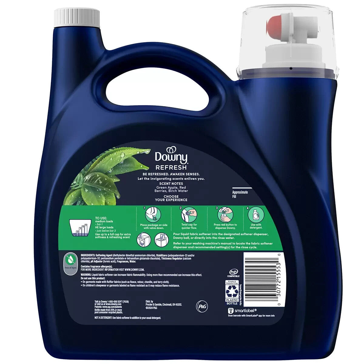 Downy Fabric Softener Liquid Infusions Refresh Birchwater & Botanicals 3.28L