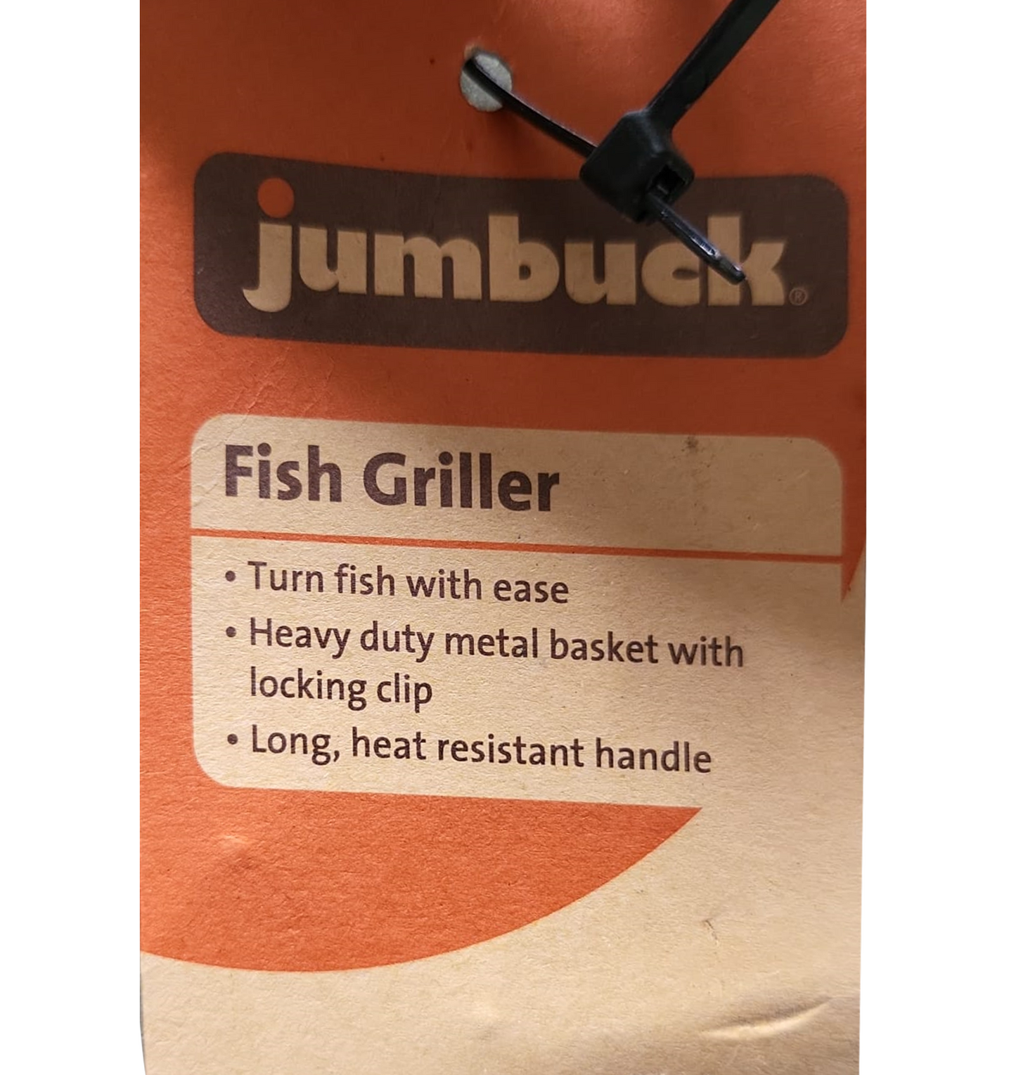Jumbuck Fish Griller Grilling Tool Basket Outdoor BBQ Kitchen Cooking Picnic