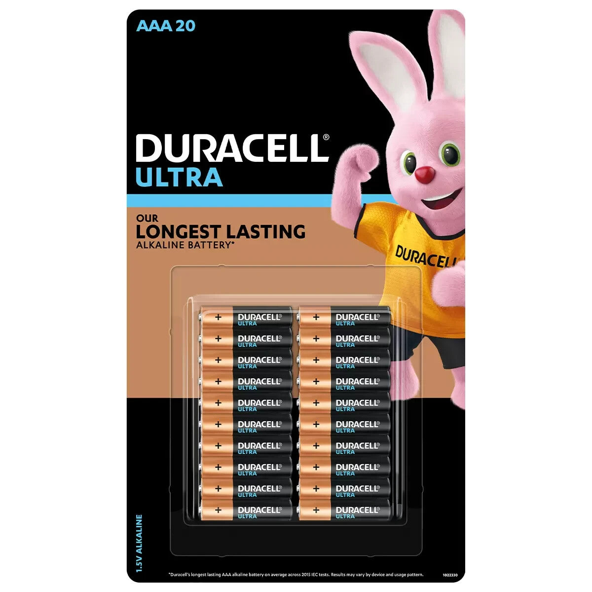 Duracell AAA Batteries Ultra 1.5V Alkaline Batteries Longest Lasting 20 Pack