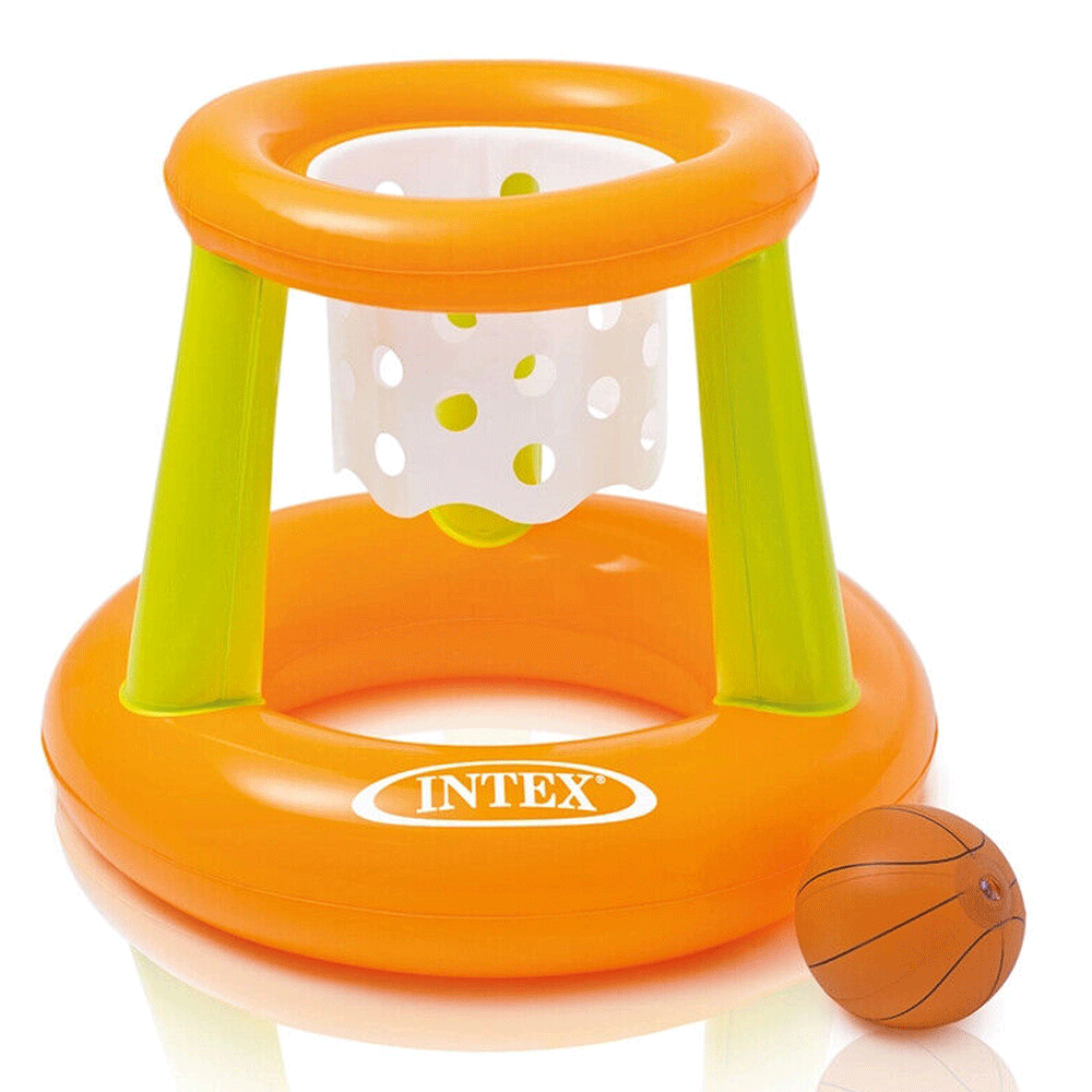 Intex Floating Basketball Hoop Inflatable Outdoor Pool Game Kids Play Summer Toy