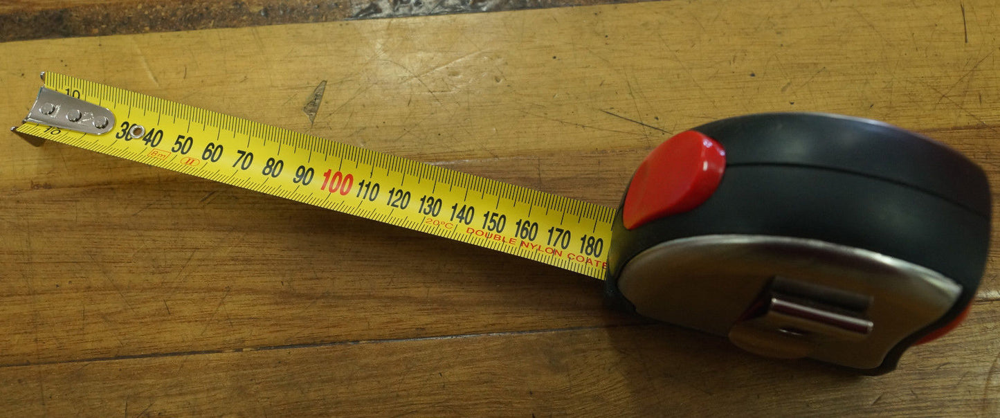Sidchrome 8M Measuring Tape Flexible Measure Metric Ruler Retractable Roller