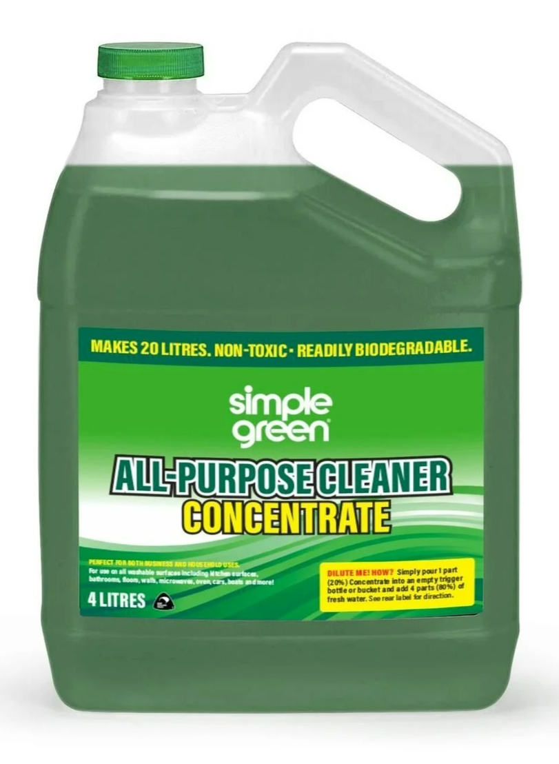 Simple Green 4L Concentrate Surface Oil Dirt Grease Remover All Purpose Cleaner