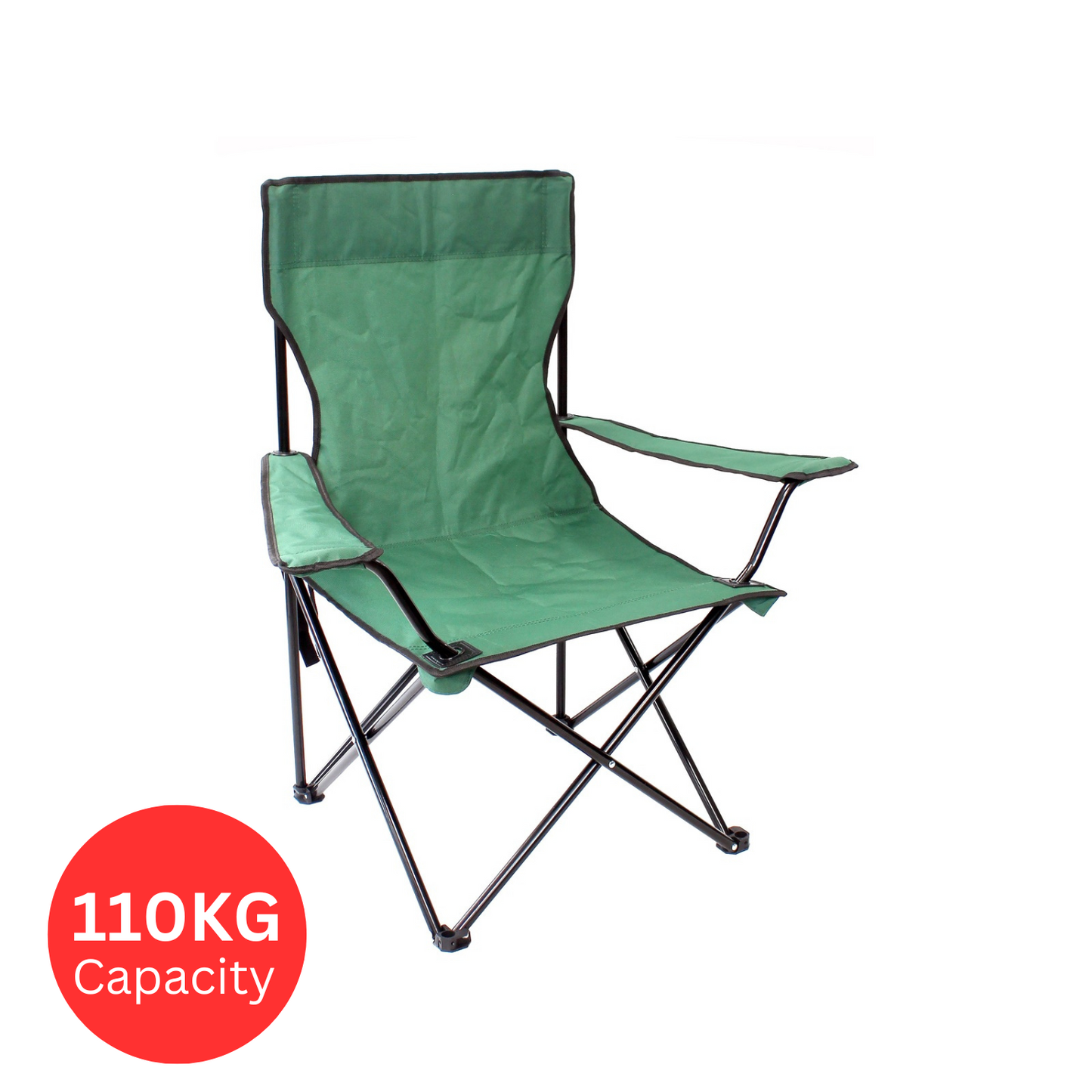 Marquee Camping Chair Hiking Beach Foldable Lightweight Outdoor Accessory 110kg