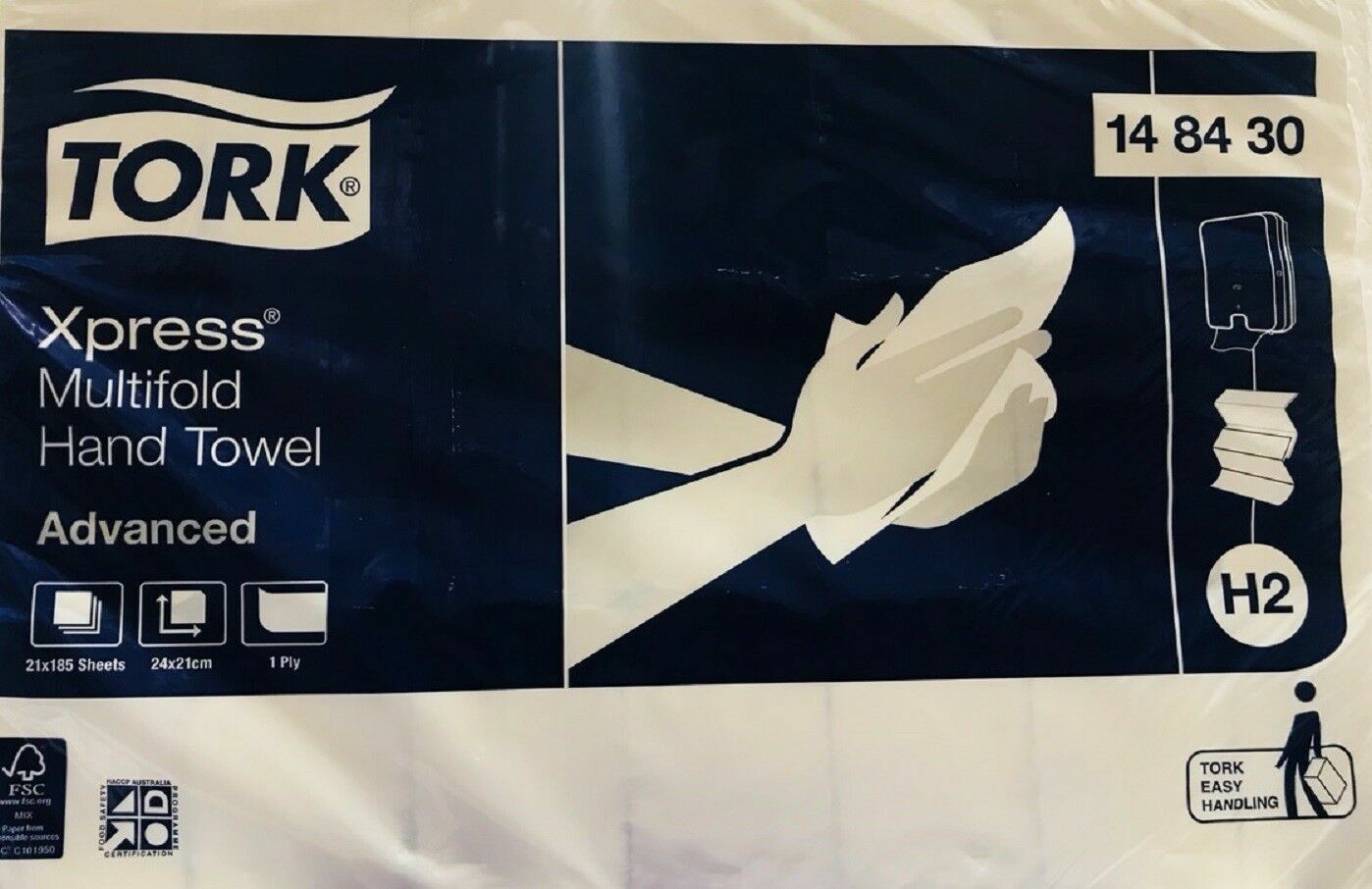 Tork Xpress Advance H2 Multifold Hand Paper Towel Bulk 185 Sheets Wholesale