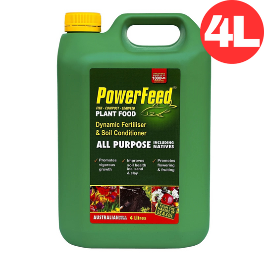 PowerFeed 4L Concentrate Plant Food Fruit Flowering Soil Conditioner Fertiliser