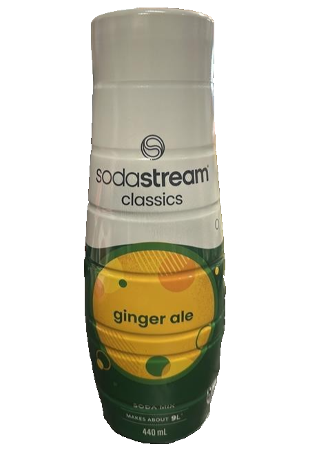 3x SodaStream Classics Ginger Ale Sparkling Soda Water Syrup Drink Mix 440ml