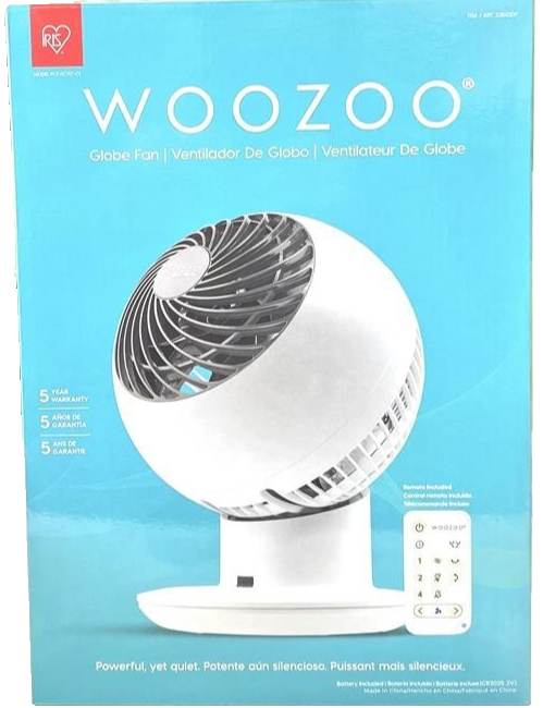 Woozoo Globe Fan Circulator with Remote Control Multi Directional 5 Speed