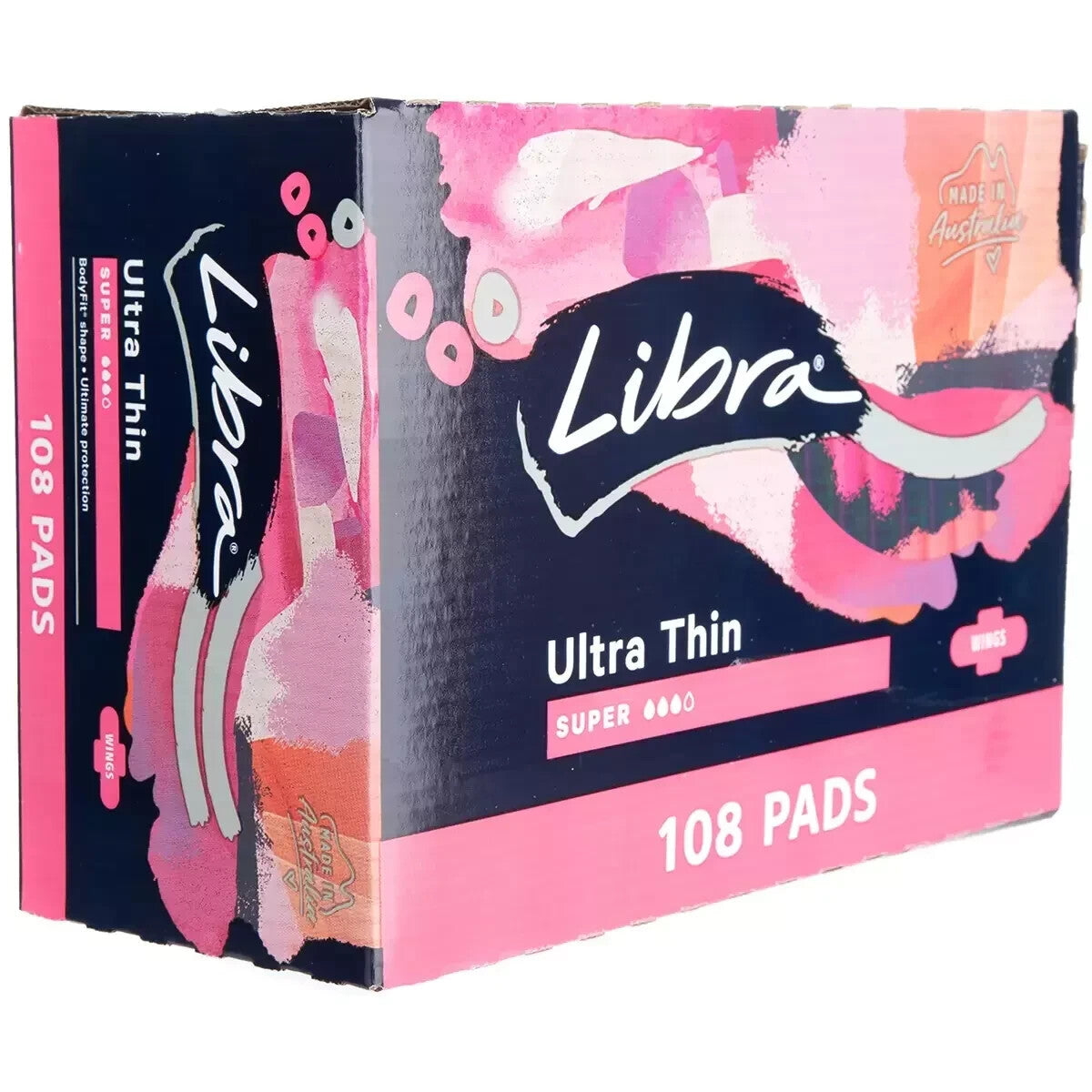 Libra Ultra Thin Super Pads With Wings Disposable Sanitary Pad 108 Pack
