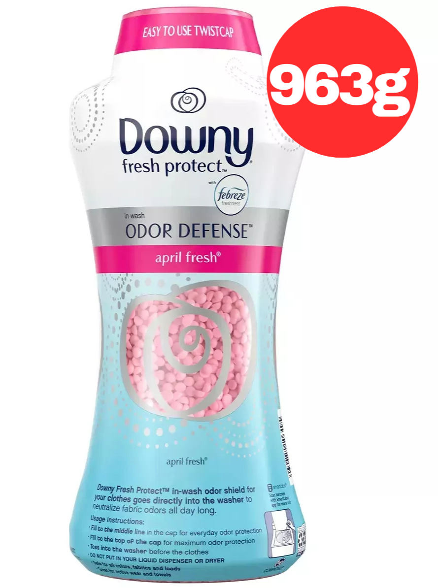 Downy April Fresh Fabric Softener Beads Scent Odour Defense In Wash Laundry 963g